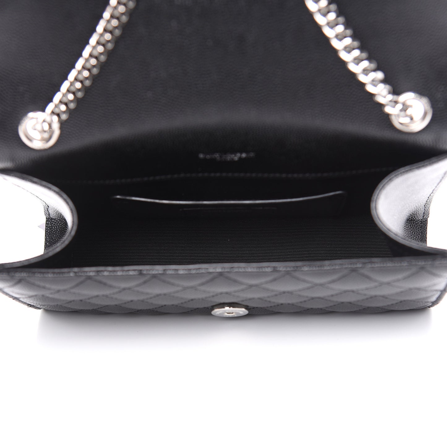 Grain De Poudre Tri-Quilt Small College Monogram Satchel Black