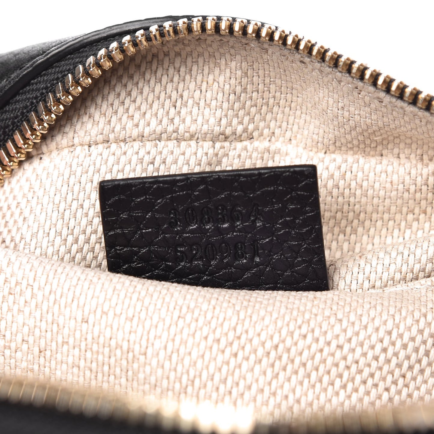 Pebbled Calfskin Small Soho Disco Bag Black