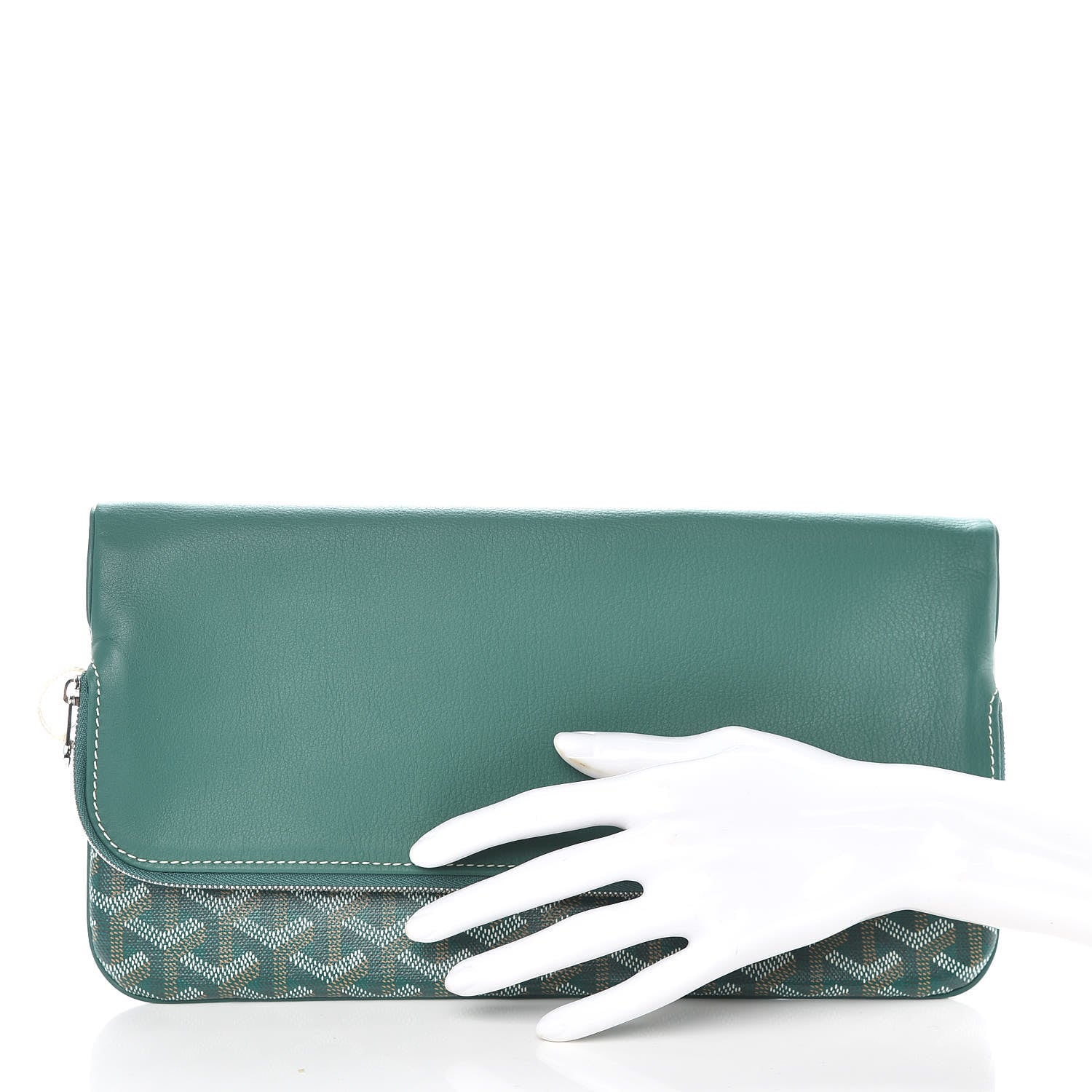 Goyard Goyardine Sainte Marie Soft Clutch Green 2 of 11