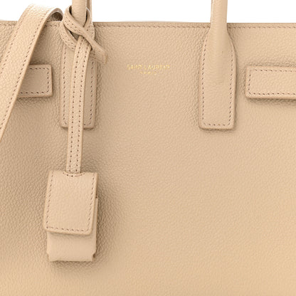 Saint Laurent Grained Calfskin Nano Sac De Jour Sea Salt 8 of 11