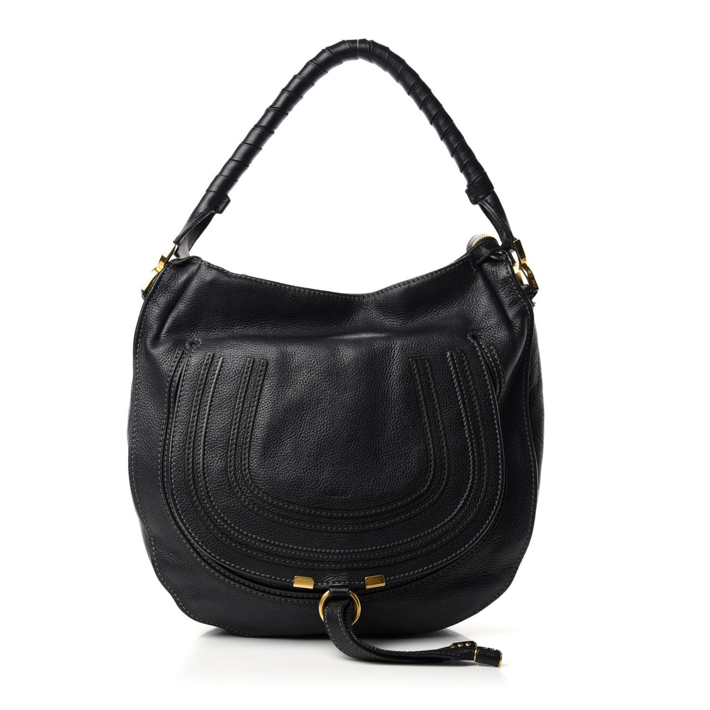 Calfskin Medium Marcie Hobo Black