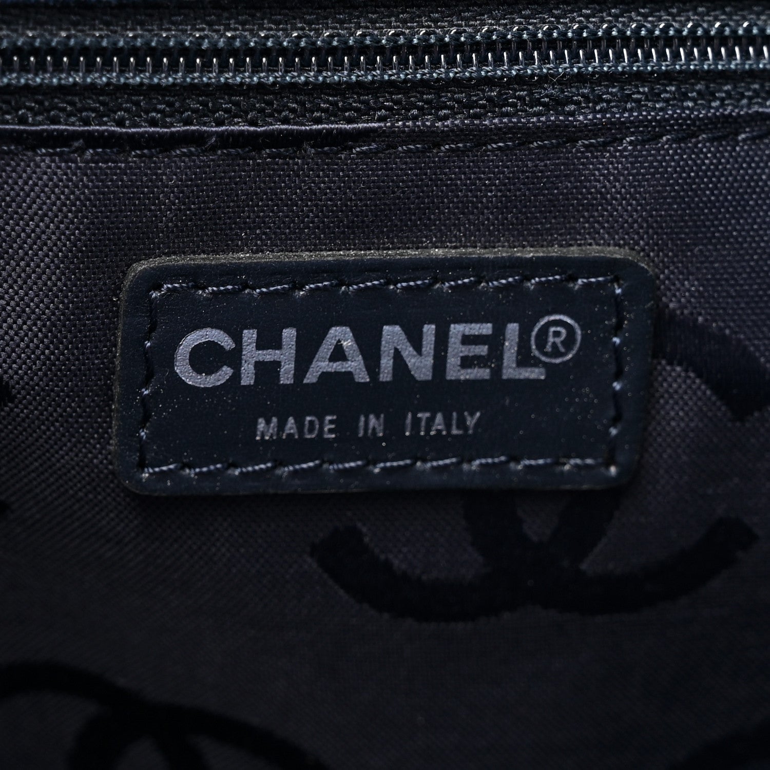 Chanel Denim Large CC Tote Dark Navy Blue 7 of 14