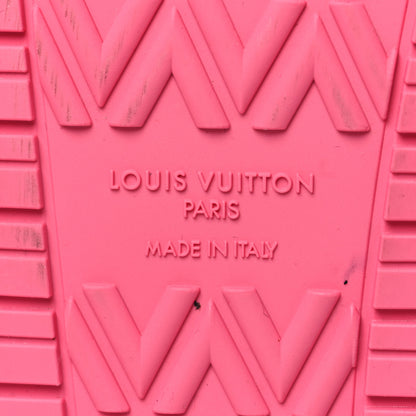 Louis Vuitton Calfskin Monogram Embossed Bom Dia Flat Mule Sandals 41 Pink 7 of 8