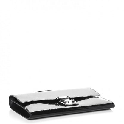 Louis Vuitton Monogram Glace Anouchka Pochette MM Black 4 of 19