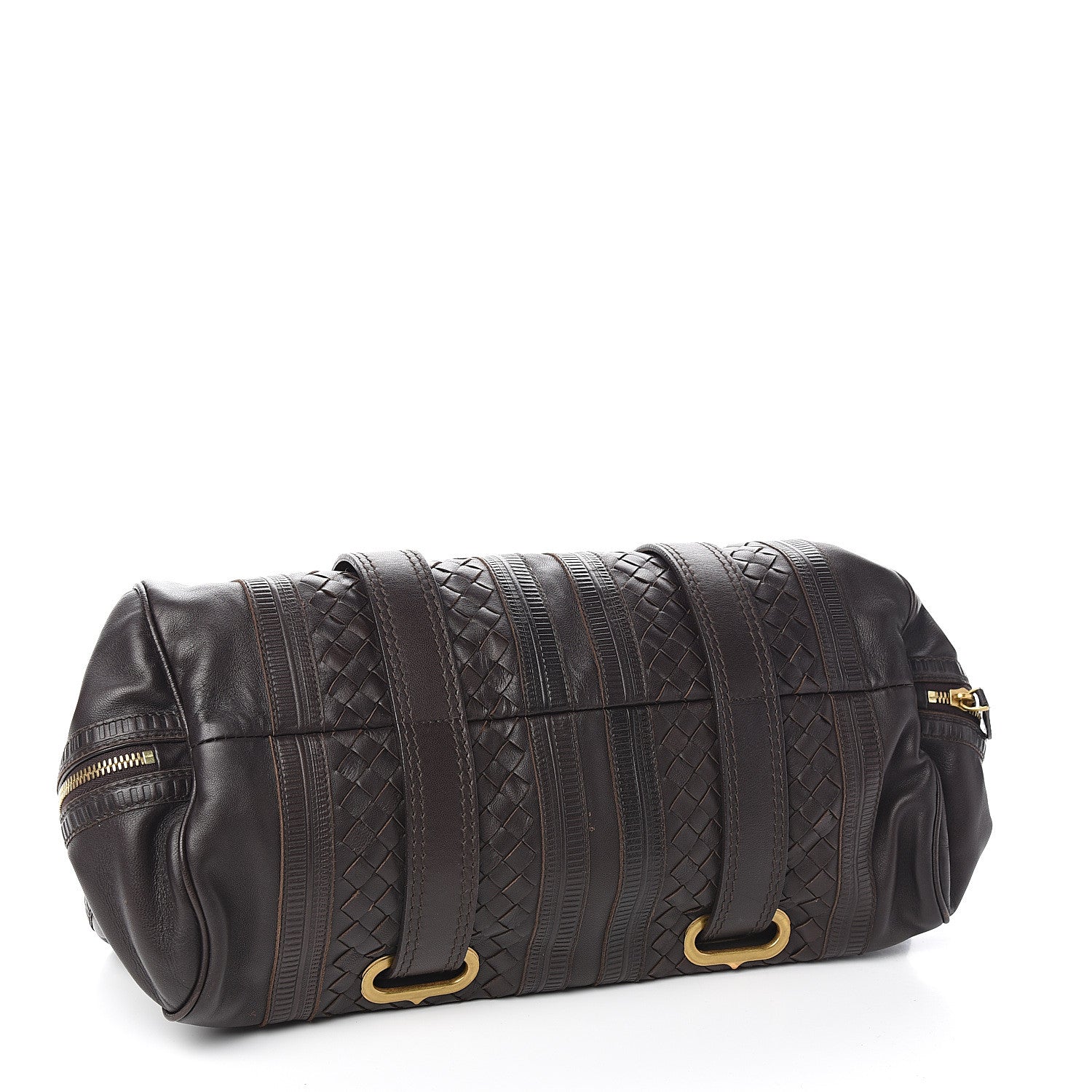 Bottega Veneta Nappa Intrecciato Accordion Satchel Moro 3 of 12