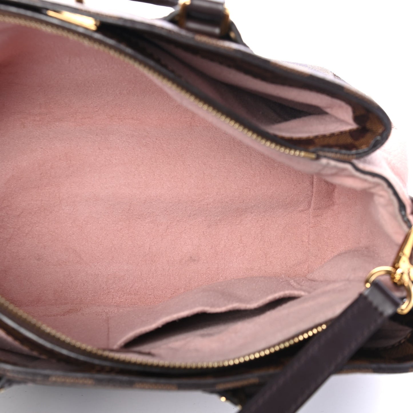 Cuir Taurillon Damier Ebene Normandy Magnolia
