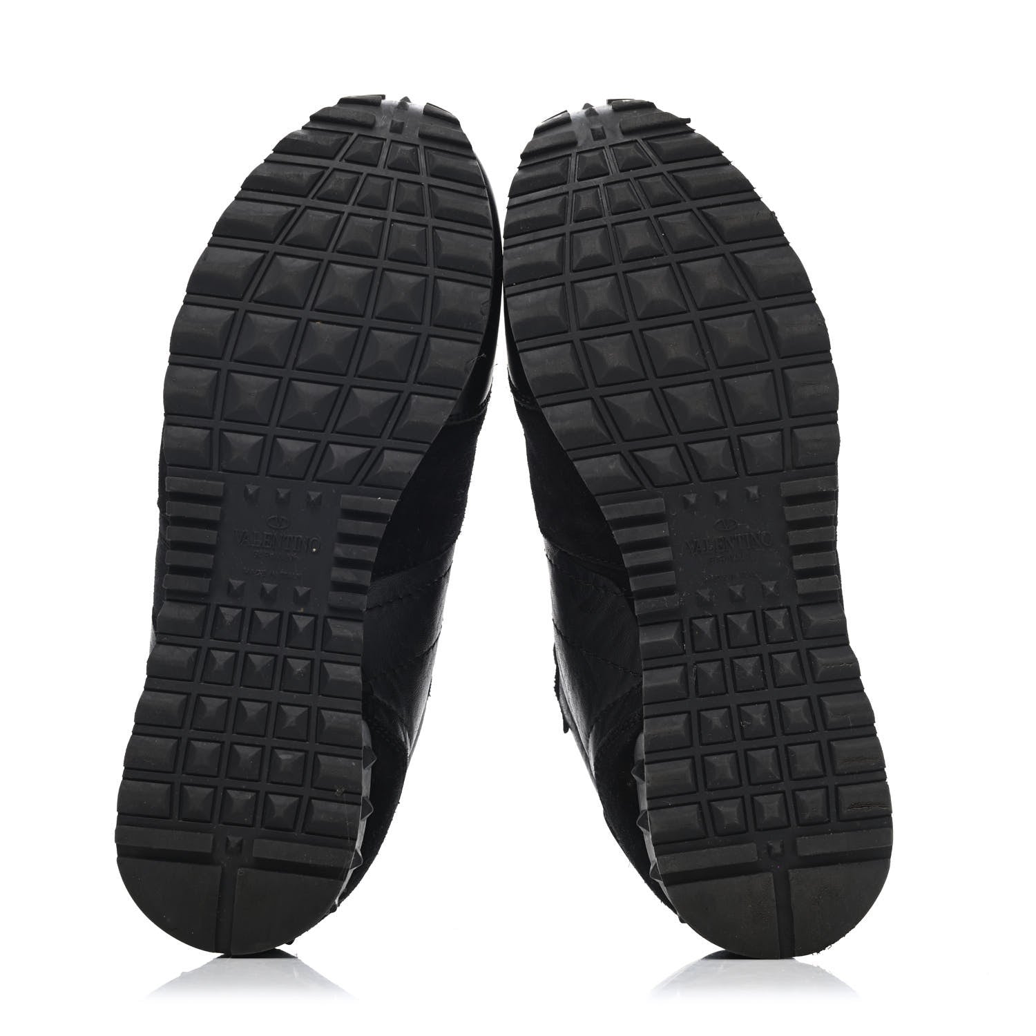 Valentino Garavani Nappa Suede Camouflage Womens Rockrunner Sneakers 38 Black 4 of 4