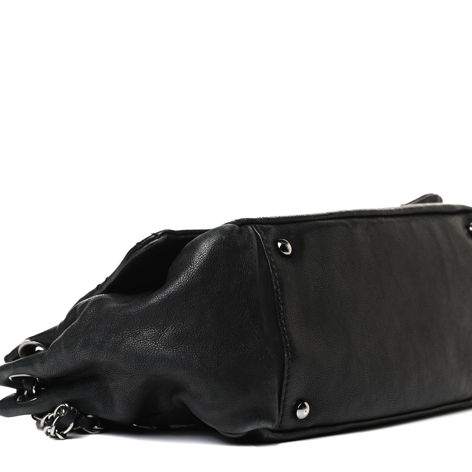 Chanel Calfskin Diamond Stitch Accordion Flap Black 11 of 12