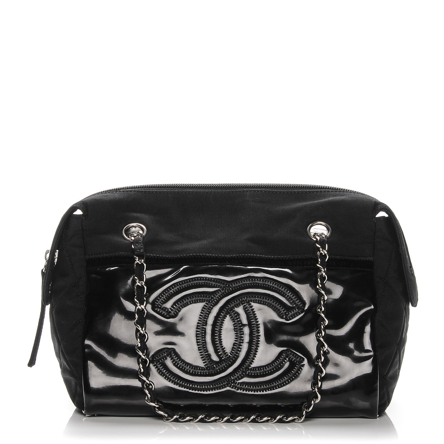 Chanel Vinyl Stretch Spirit Bowler Black 1 of 7