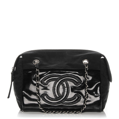 Chanel Vinyl Stretch Spirit Bowler Black 1 of 7