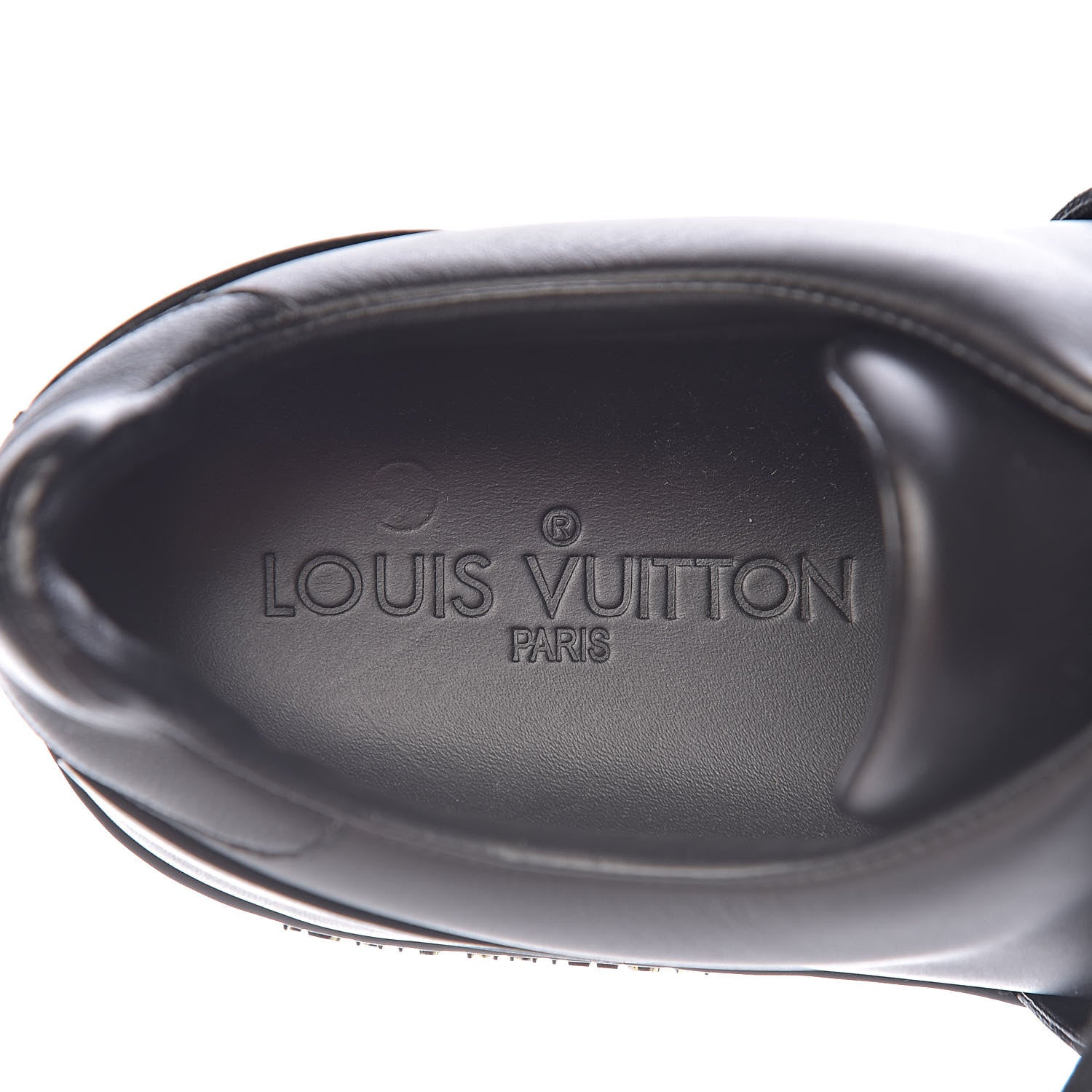 Louis Vuitton Calfskin Frontrow Sneakers 38 Black 7 of 10