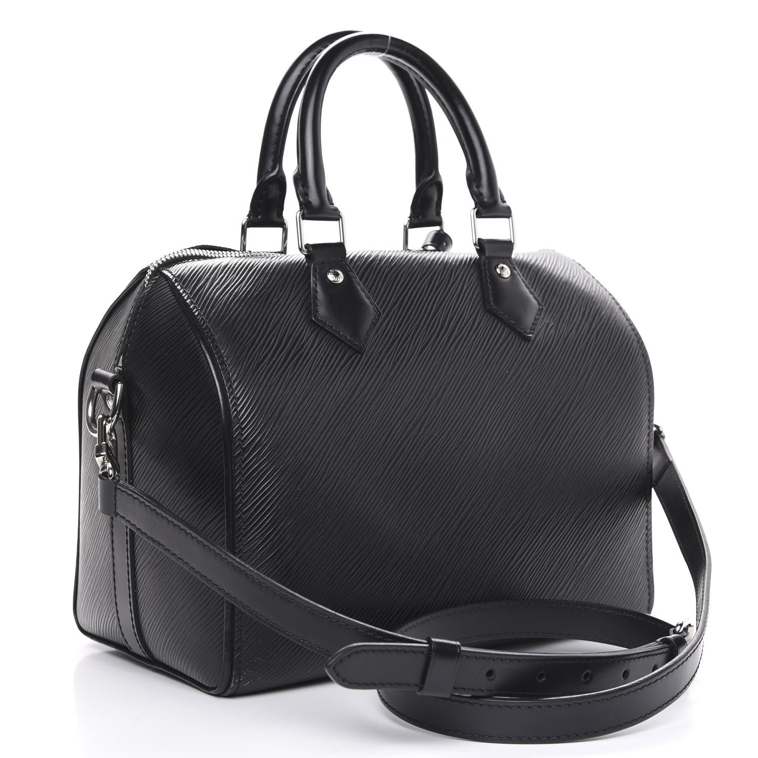 Louis Vuitton Epi Speedy Bandouliere 25 Black 4 of 15