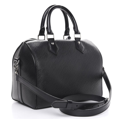 Louis Vuitton Epi Speedy Bandouliere 25 Black 4 of 15