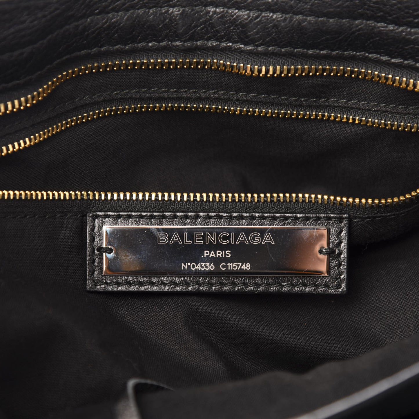 Agneau Classic Gold Hardware City Black