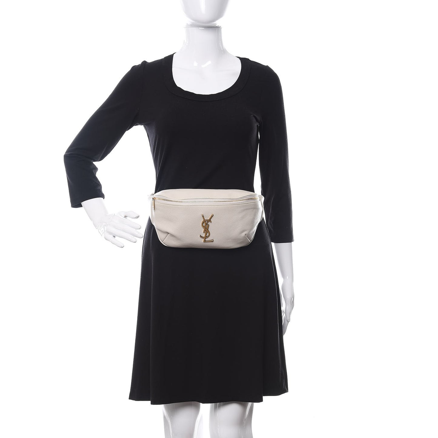 Grain De Poudre Monogram Belt Bag Blanc Vintage