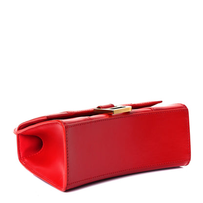 Balenciaga Shiny Box Calfskin Hourglass Top Handle Bag XS Bright Red 4 of 16