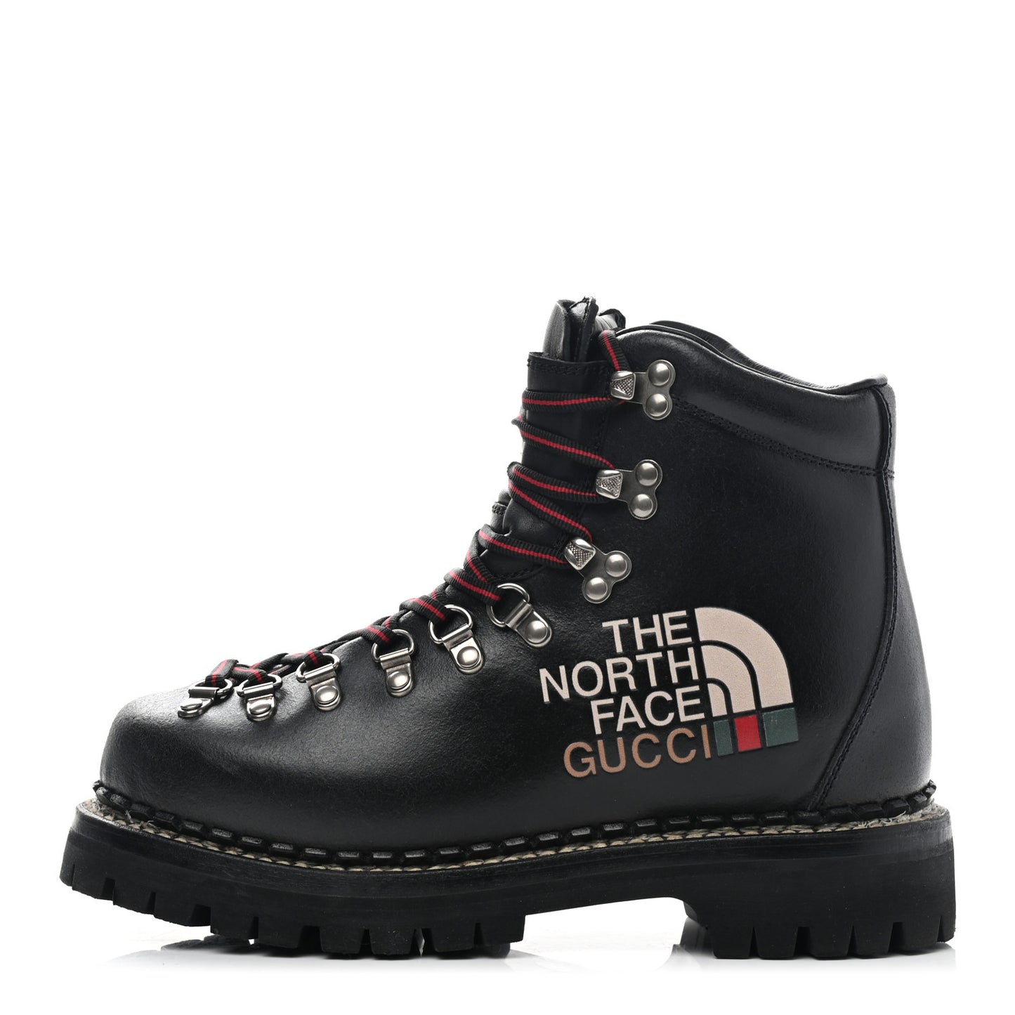 X THE NORTH FACE Calfskin Womens Hiking Ankle Boots 37 Black