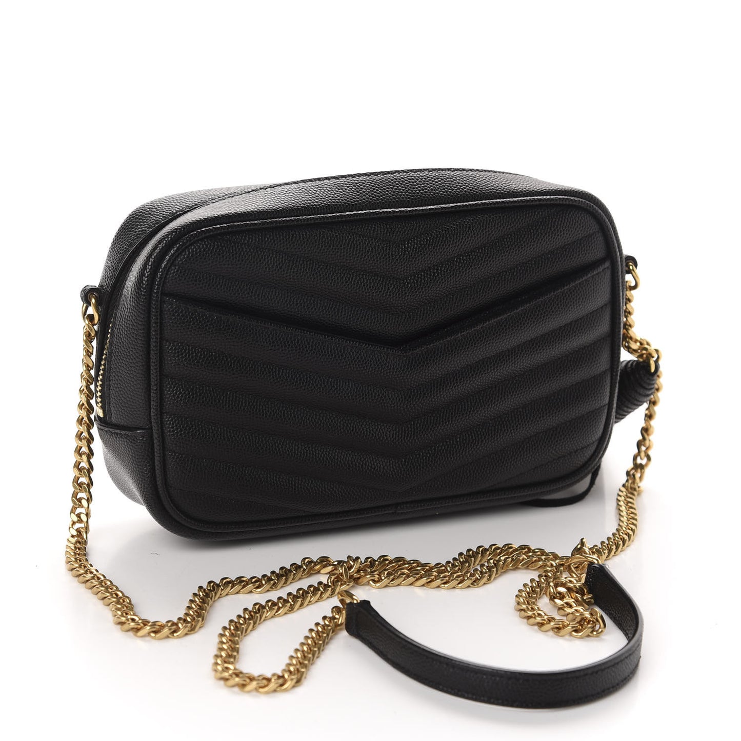 Grain De Poudre Matelasse Monogram Mini Lou Camera Bag Black