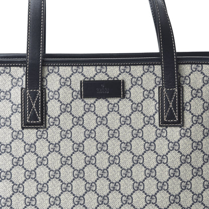 Gucci GG Supreme Monogram Medium Zippered Shopping Tote Black 10 of 10