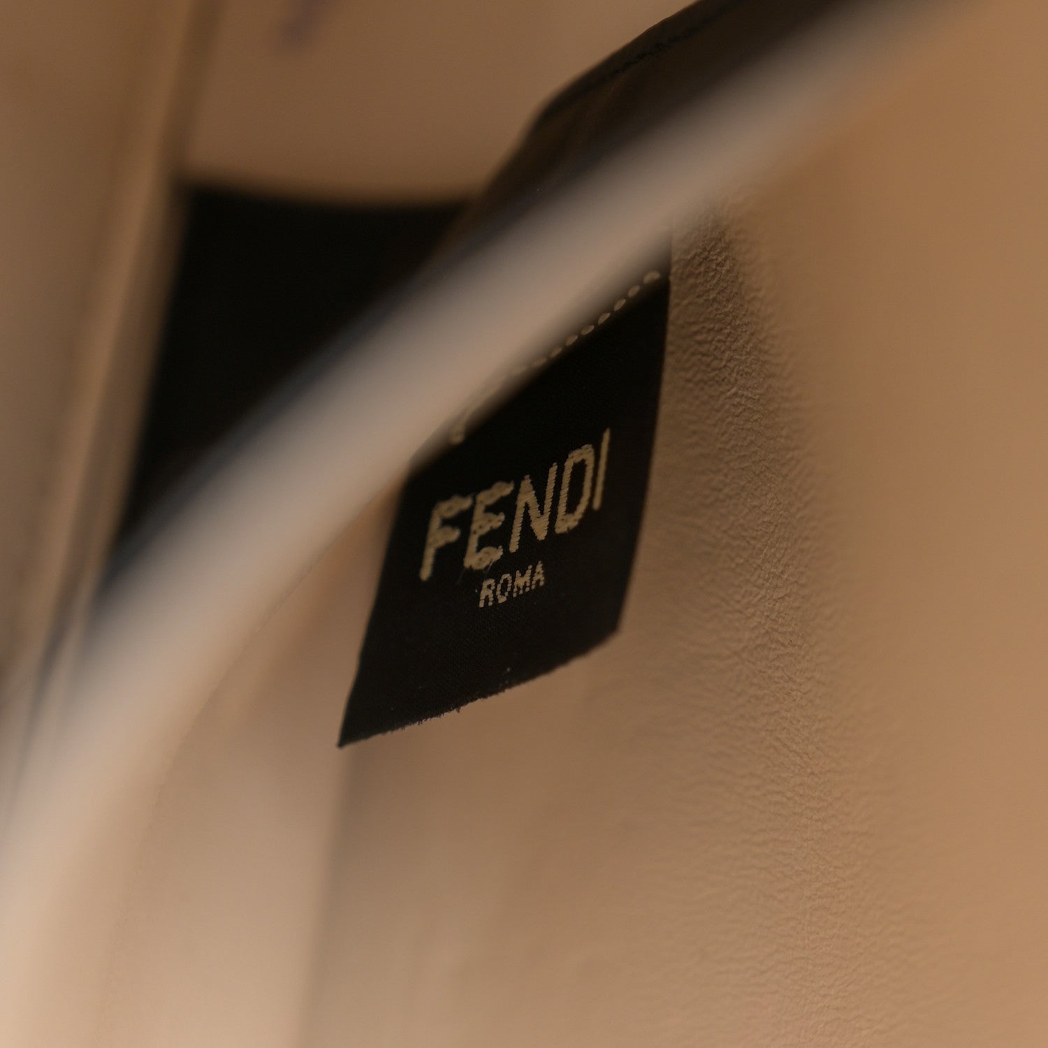 Fendi Vitello Seta Century Small Peekaboo X-Tote Brandy Black 6 of 12