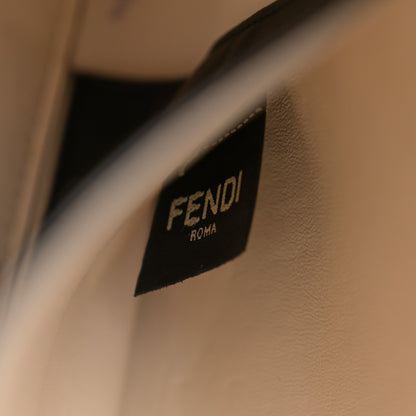 Fendi Vitello Seta Century Small Peekaboo X-Tote Brandy Black 6 of 12