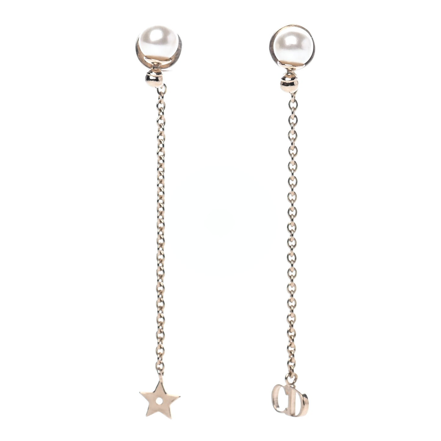 Pearl La Petite Tribale Dangle Chain Earrings Gold