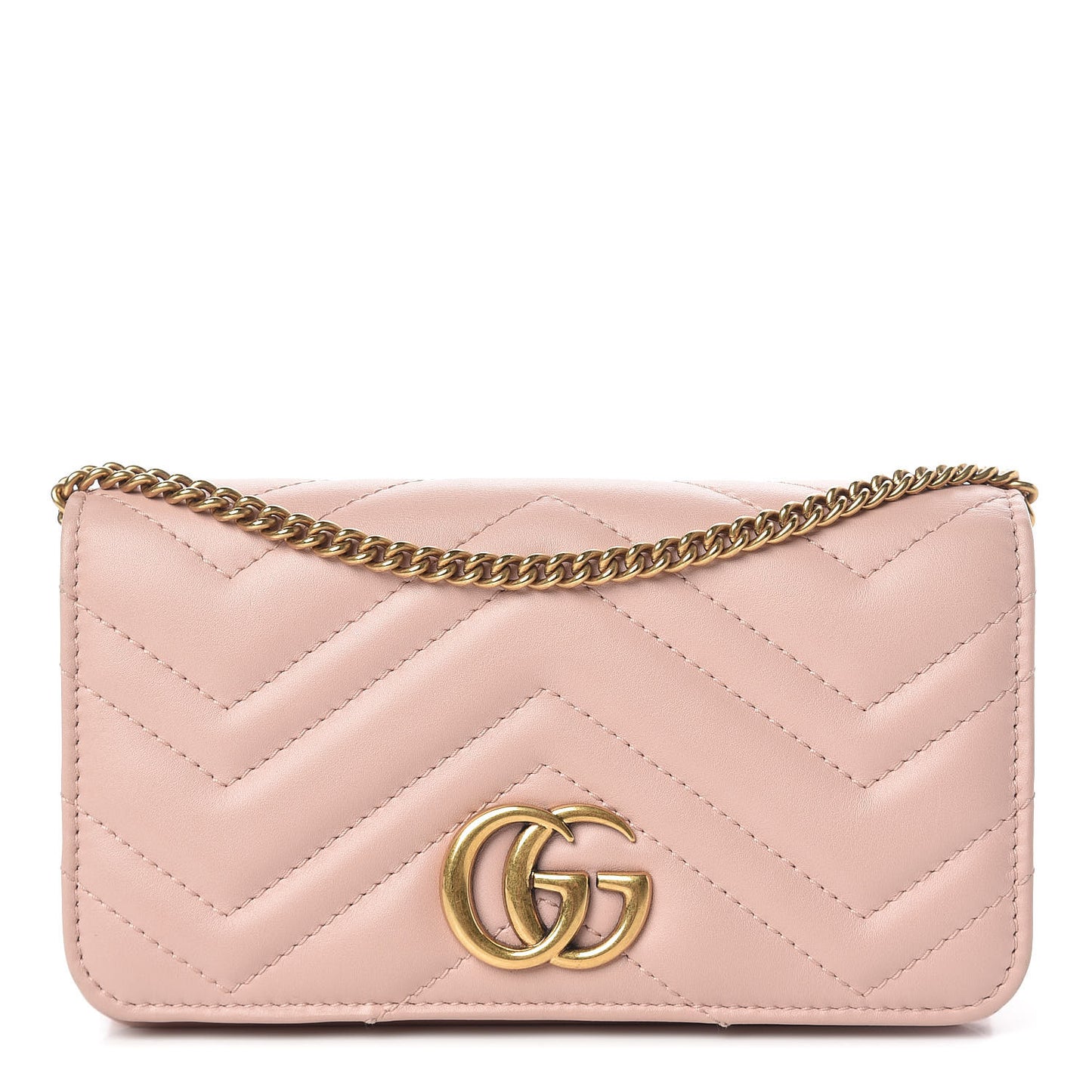 Calfskin Matelasse GG Marmont Mini Bag Perfect Pink