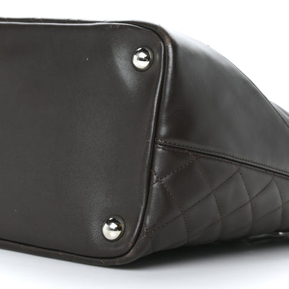 Chanel Calfskin Quilted Large Cambon Tote Brown 10 of 12