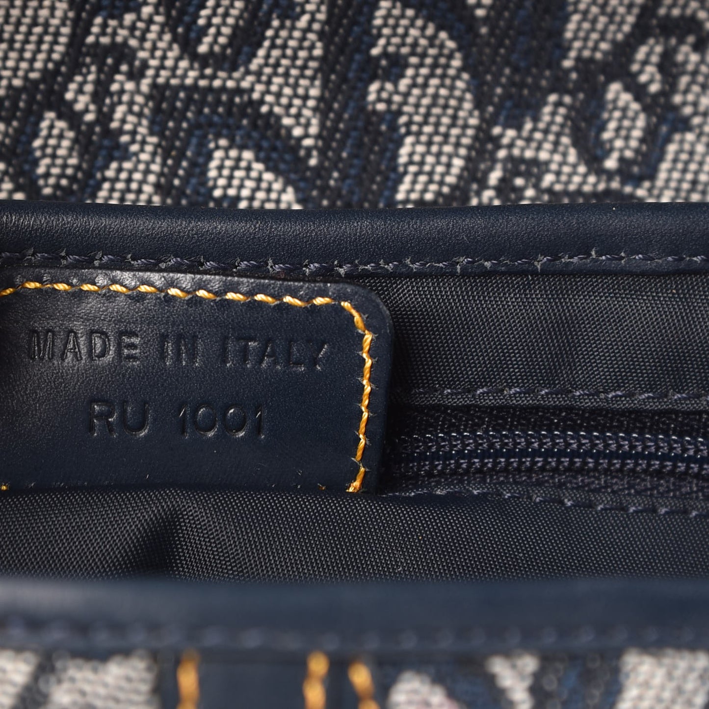 Monogram Saddle Bag Blue