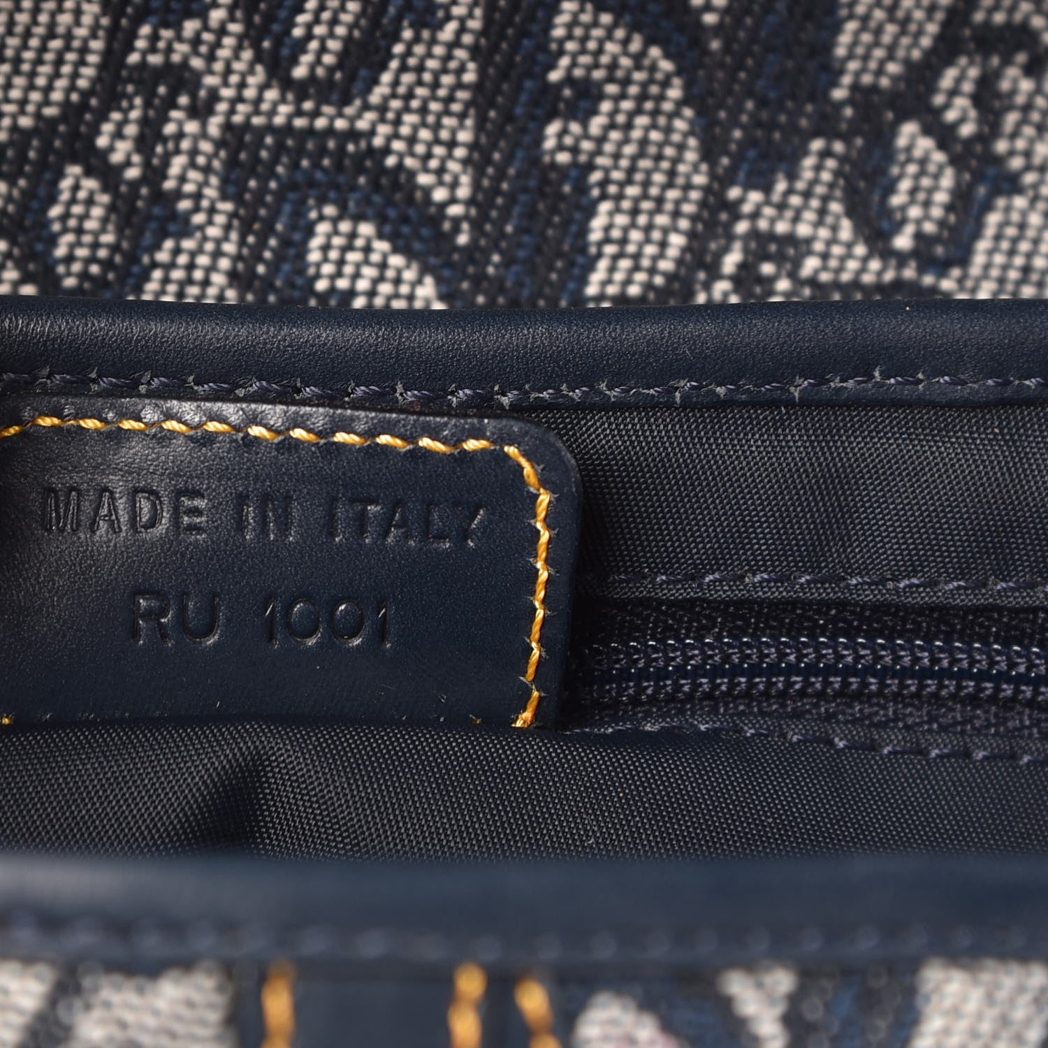 Christian Dior Monogram Saddle Bag Blue 7 of 7