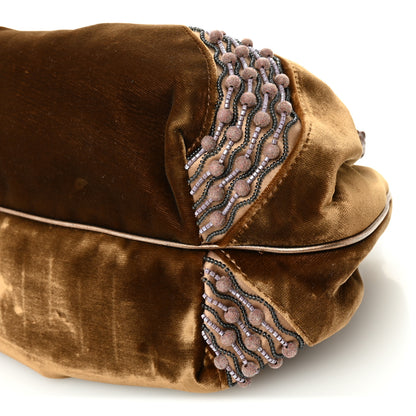 Fendi Velvet Crystal Beaded Small Spy Bronze Cognac 9 of 14