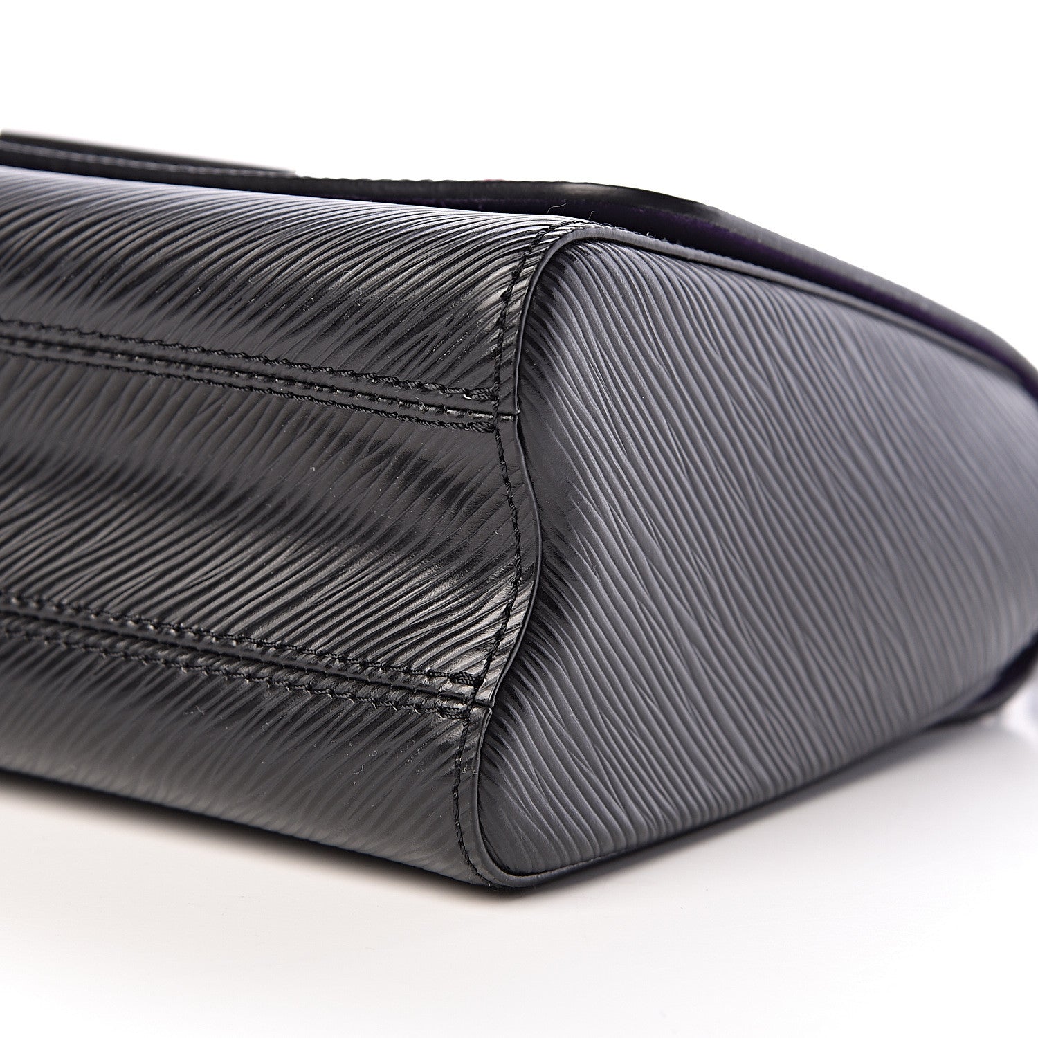 Louis Vuitton Epi Travel Stickers Twist Shoulder Bag MM Black 9 of 10