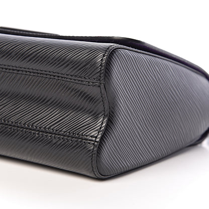 Louis Vuitton Epi Travel Stickers Twist Shoulder Bag MM Black 9 of 10