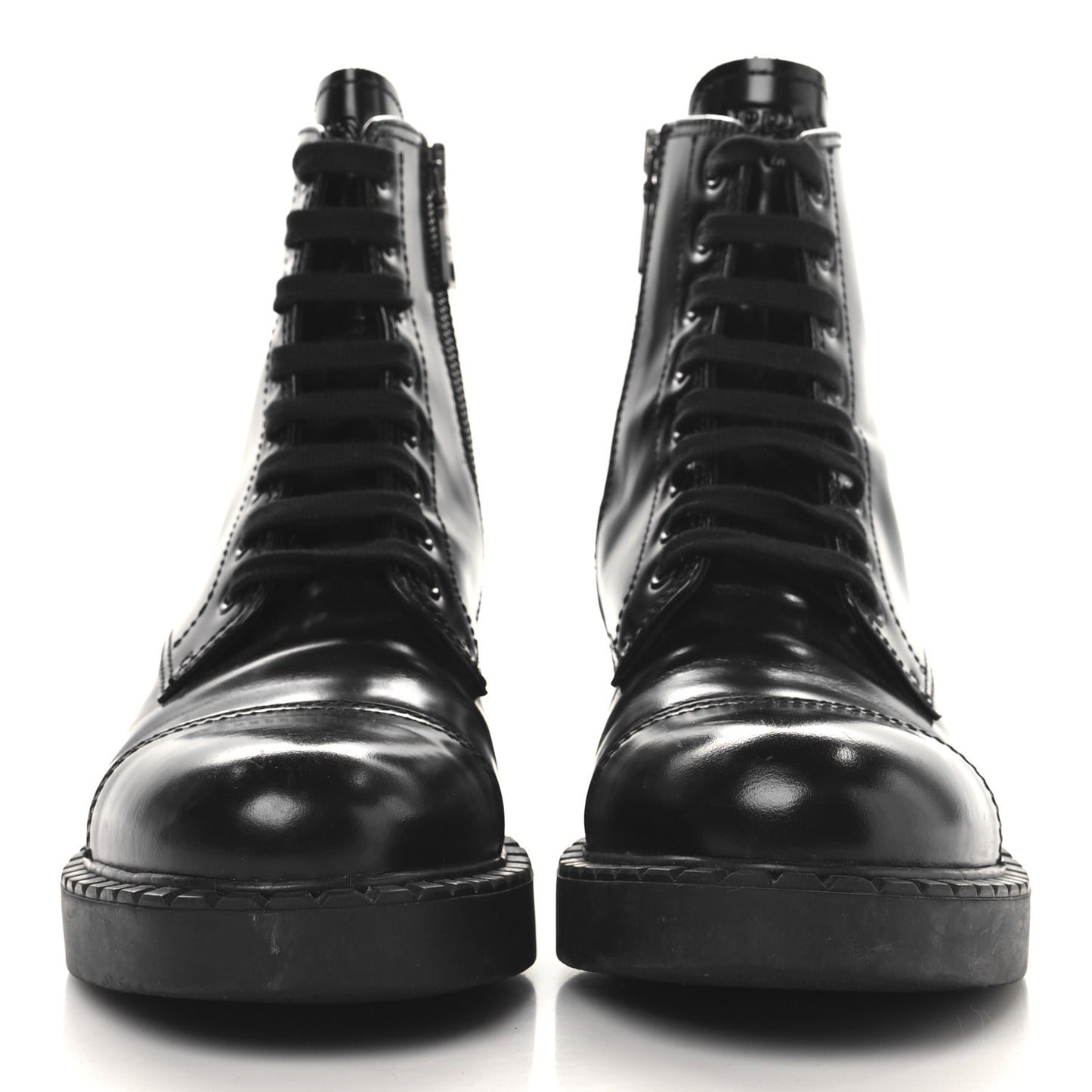 Spazzolato Chocolate 50mm Combat Boots 38 Black