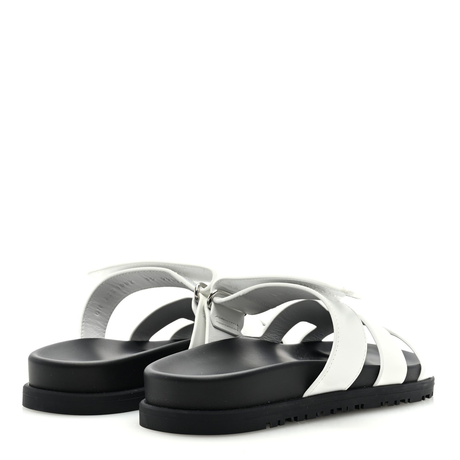 Hermes Calfskin Womens Chypre Sandals 35 White 4 of 7