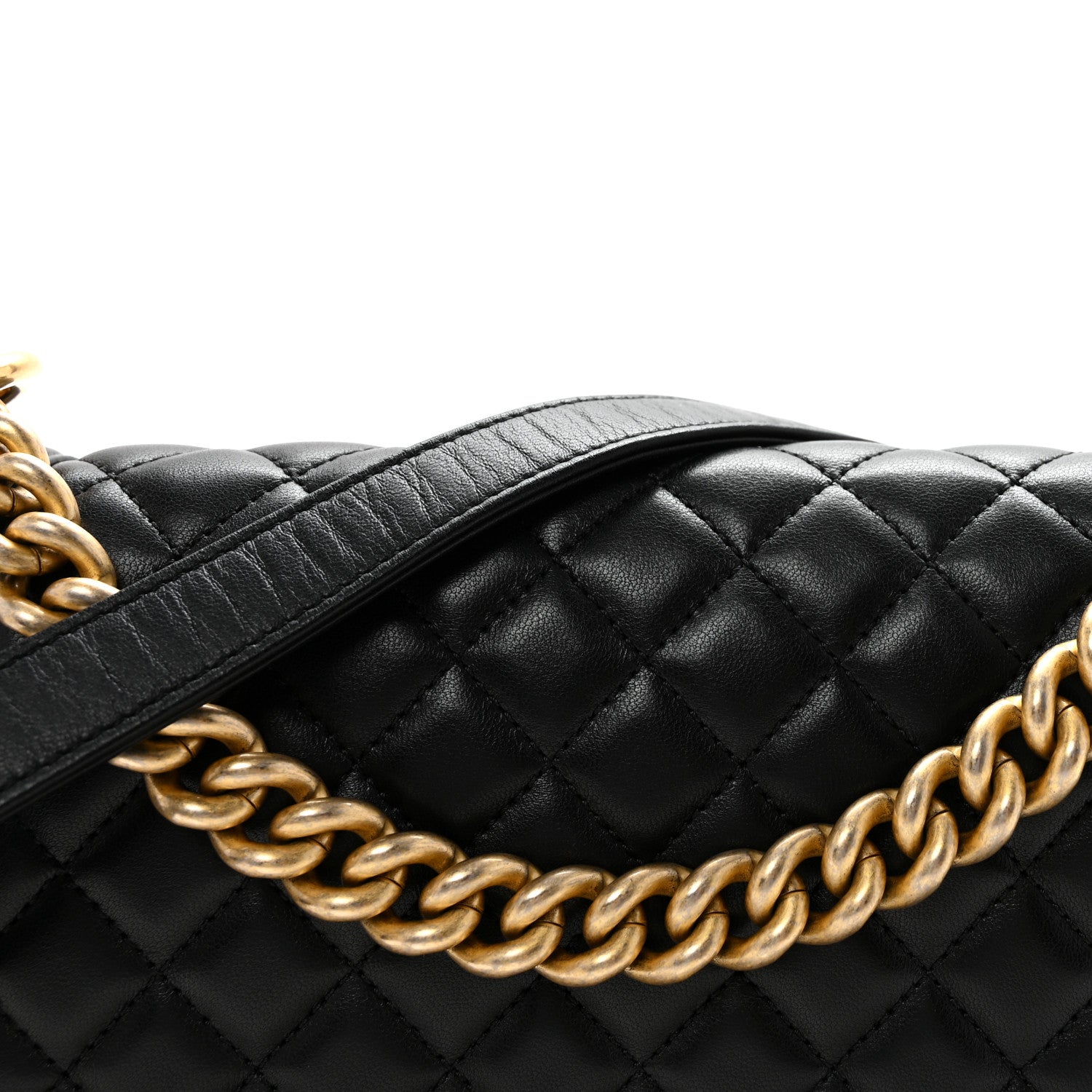 Chanel Lambskin Quilted Medium Boy Flap Black 8 of 10