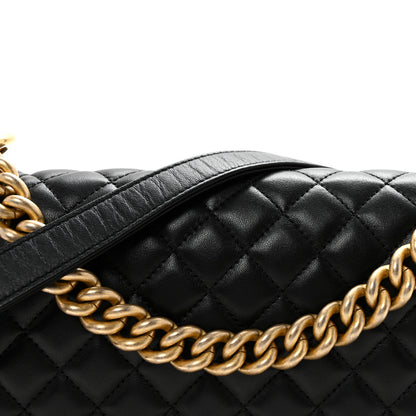 Chanel Lambskin Quilted Medium Boy Flap Black 8 of 10