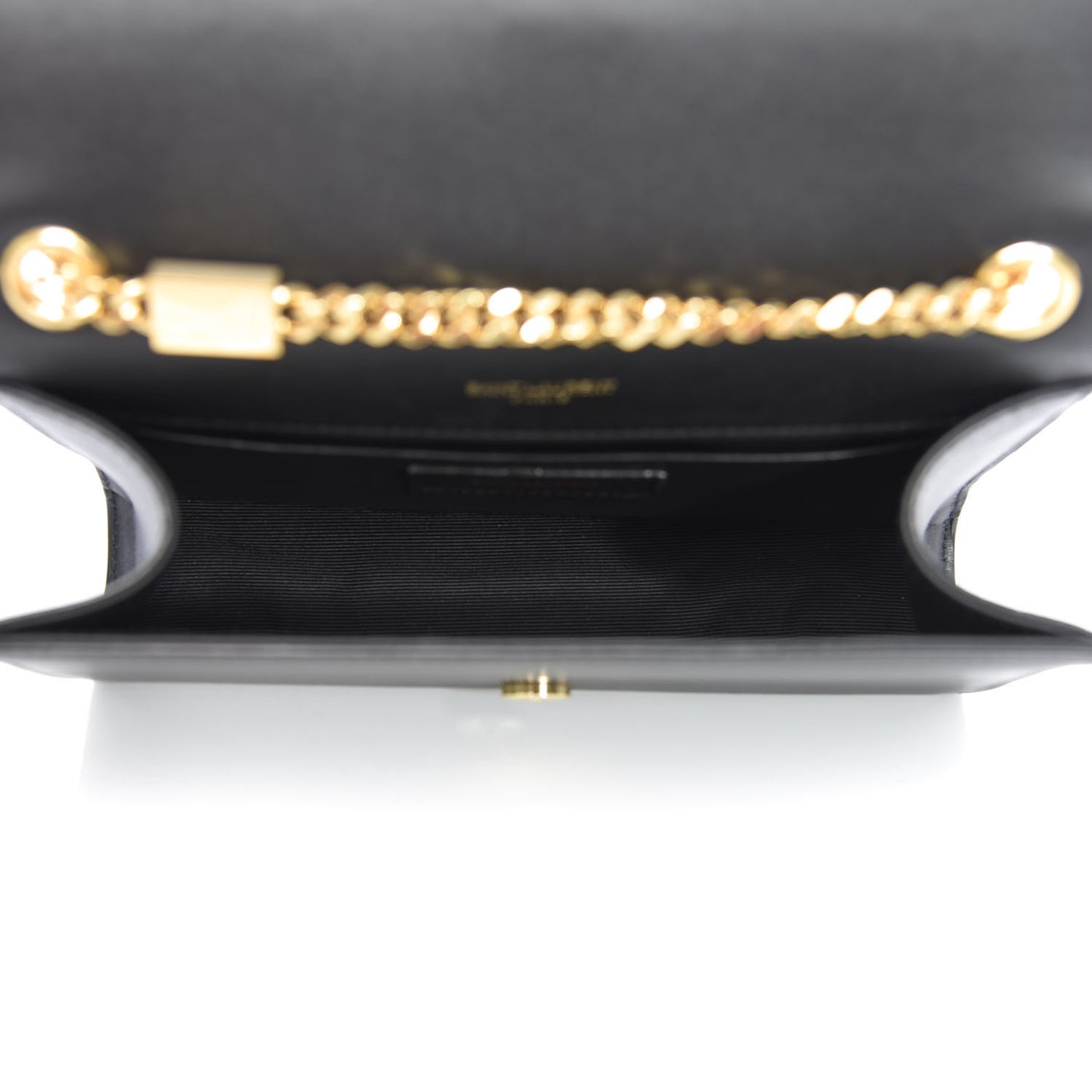 Calfskin Small Monogram Kate Satchel Black