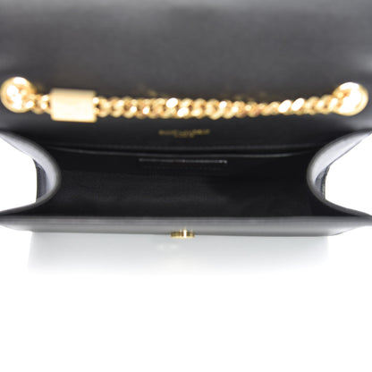 Saint Laurent Calfskin Small Monogram Kate Satchel Black 7 of 10