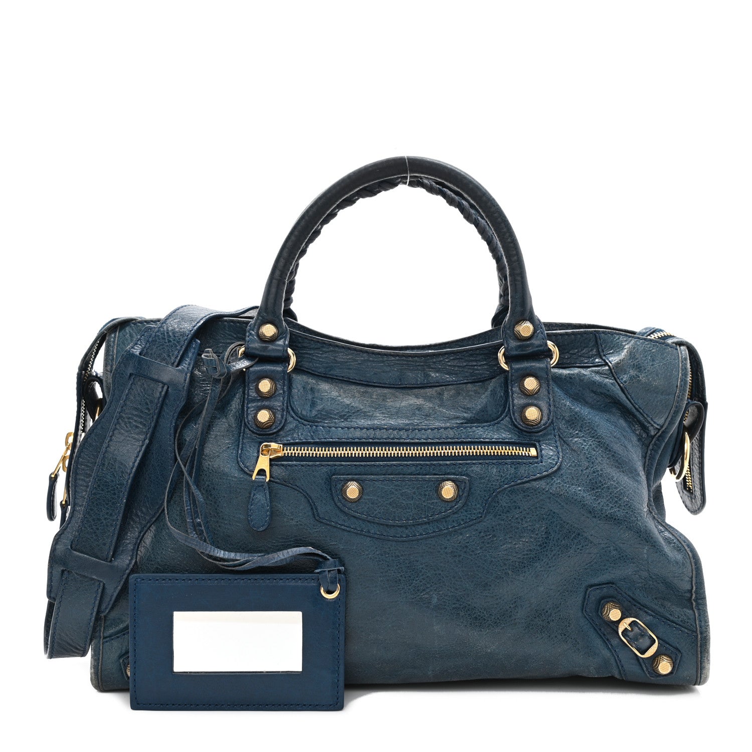 Balenciaga Agneau Giant 12 Gold Hardware City Bleu Mineral 1 of 13