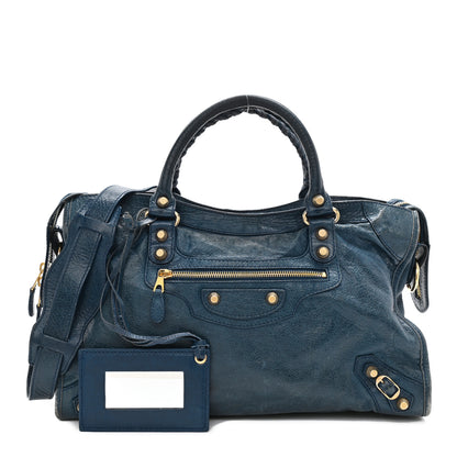 Balenciaga Agneau Giant 12 Gold Hardware City Bleu Mineral 1 of 13