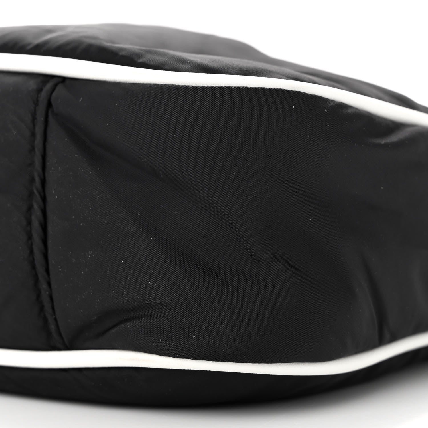 Saint Laurent Econyl Nylon Le 5 A 7 Hobo Black White 10 of 10