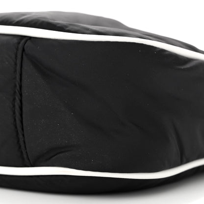 Saint Laurent Econyl Nylon Le 5 A 7 Hobo Black White 10 of 10