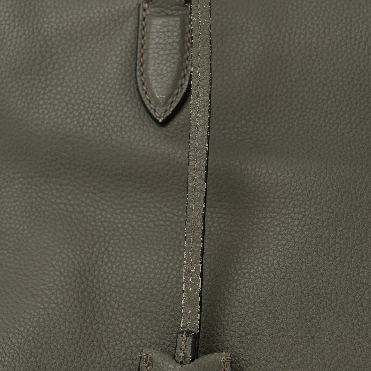 Alexander McQueen Pebbled Calfskin Large Skull Padlock Zip Around Tote Dark Grey 14 of 15