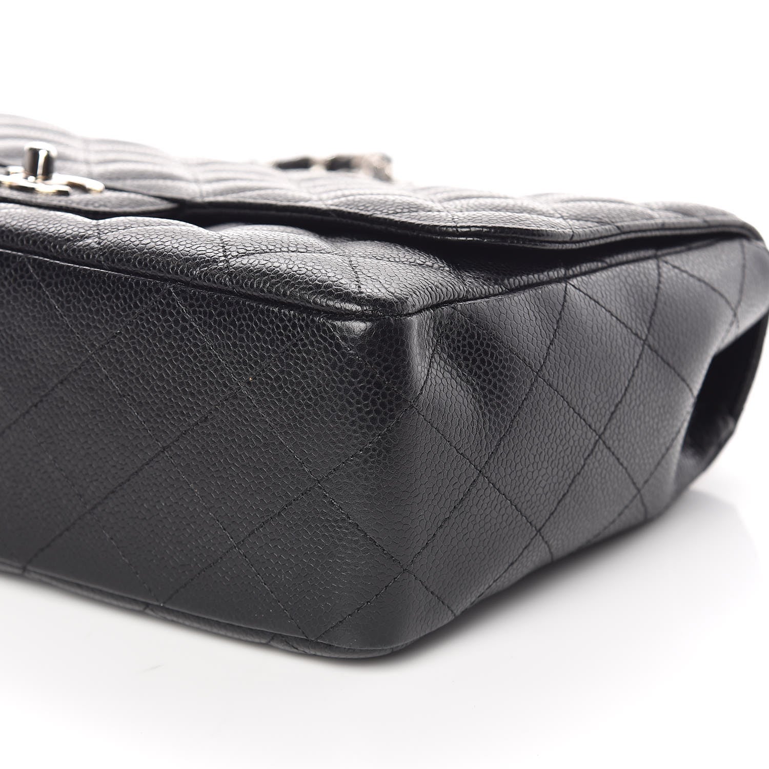 Chanel Caviar Quilted Jumbo Single Flap Black 7 of 11