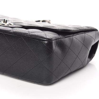 Chanel Caviar Quilted Jumbo Single Flap Black 7 of 11