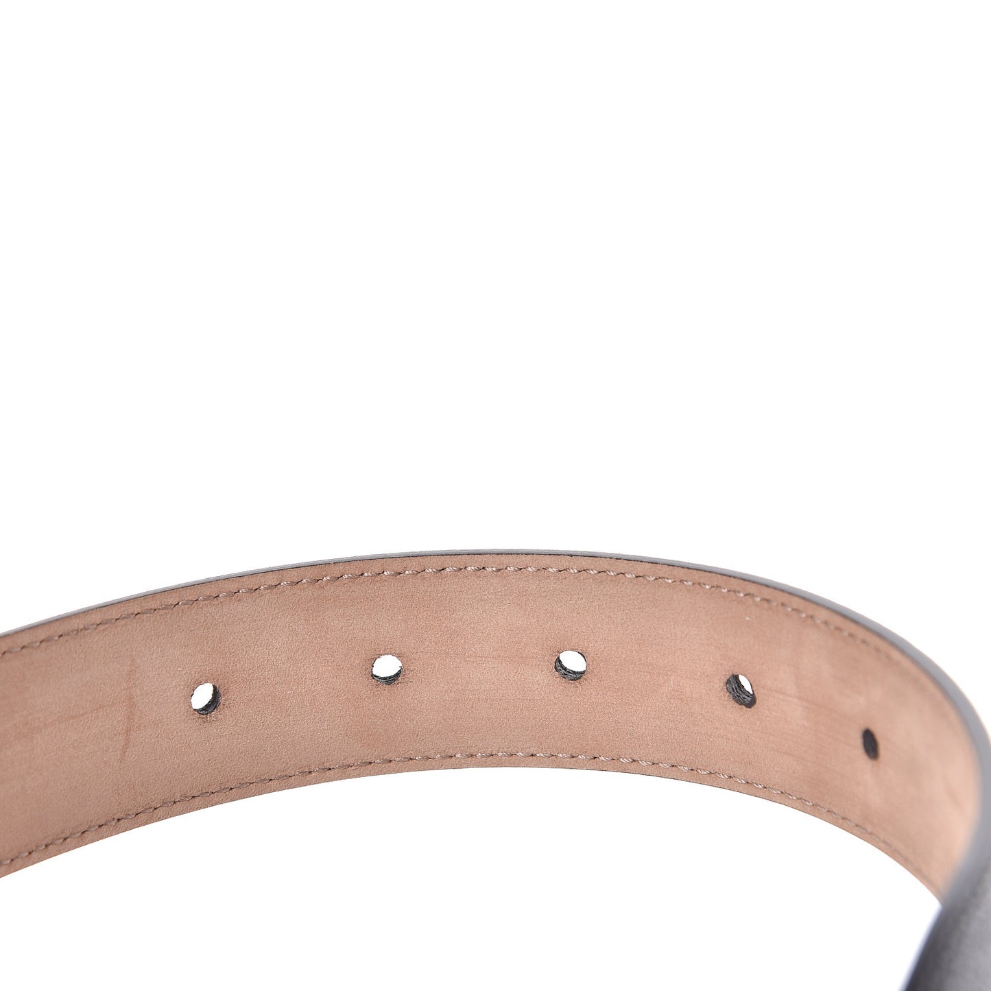 Textured Dollar Calfskin 30mm Belt 95 38 Black