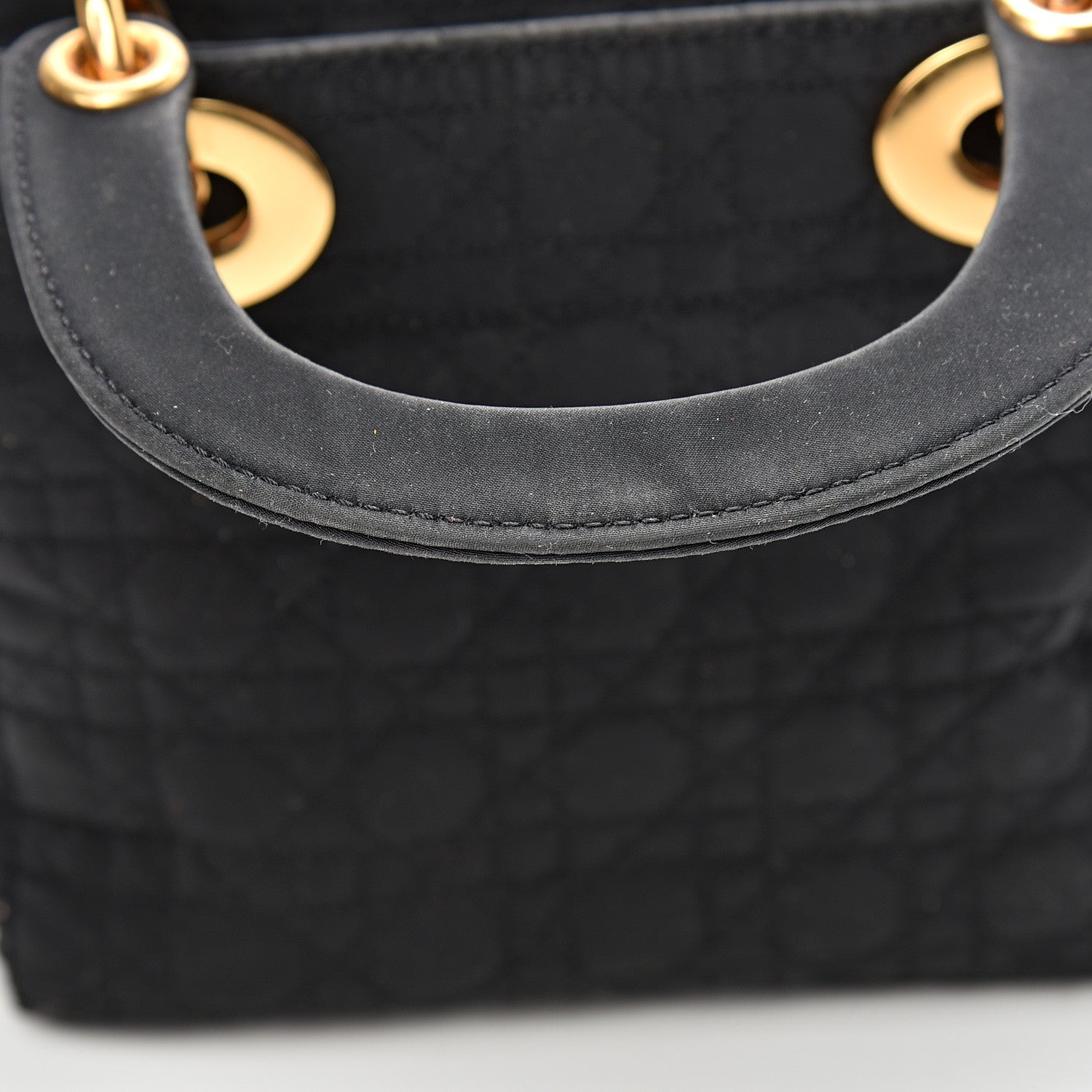 Christian Dior Nylon Cannage Mini Lady Dior Black 15 of 15
