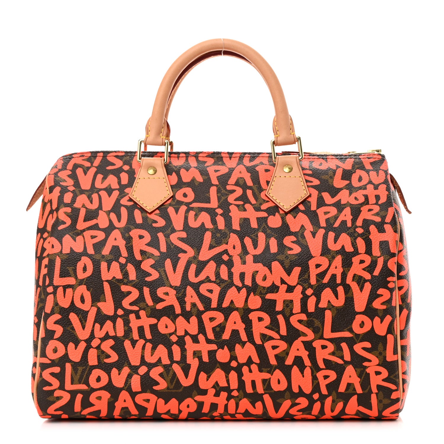 Louis Vuitton Monogram Graffiti Speedy 30 Orange 1 of 13