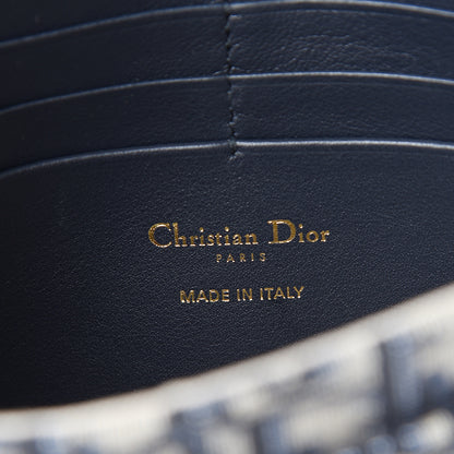 Christian Dior Oblique Saddle Chain Pouch Blue 5 of 9